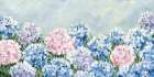 Hydrangea Meadow I Pink Art Print