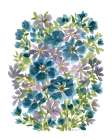 Blue Blooms Art Print