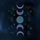 Mystic New Moon Art Print