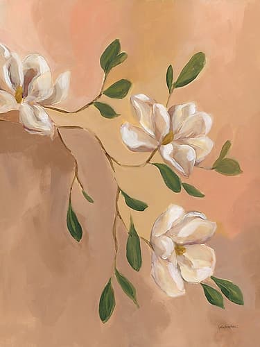 Blushing Magnolia I Art Print