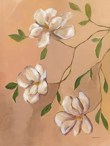 Blushing Magnolia II Art Print