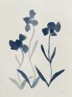 Blue Florals I Navy Art Print