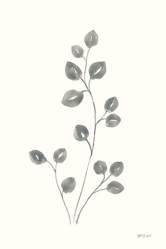 Linen Leaves II Art Print