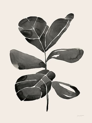 Fiddle Leaf III Cream Art Print