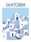 Santorini Poster III Coastal Print