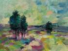 Mauve Fields Art Print