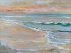 Peach Beach Coastal Print