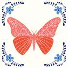 Folk Butterfly VII Art Print