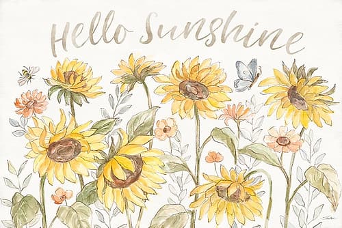 Sunny Blooms I Art Print