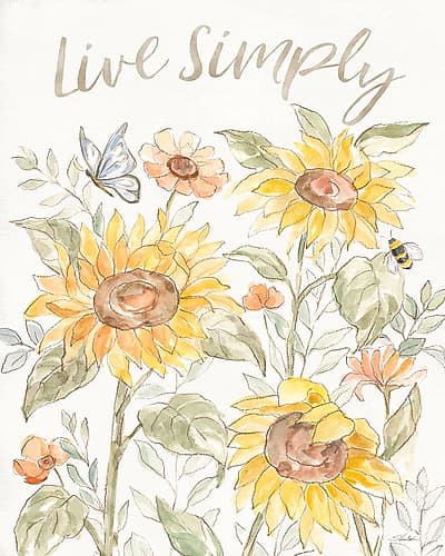 Sunny Blooms III Art Print