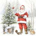 Woodland Santa III Art Print