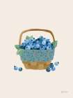 Baking with Blueberries I Art Print