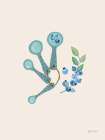 Baking with Blueberries II Art Print