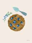 Baking with Blueberries III Art Print