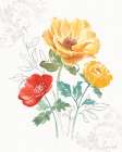 Sunny Bouquets I Art Print