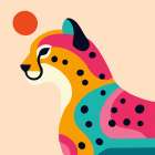 Safari Cat I Art Print