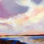 Sunset on Gull Lake Art Print