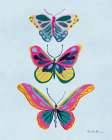 Fluttering I Blue Art Print