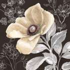Flora Toile V Art Print