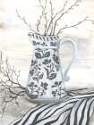 Chantilly Cottage Vase B&W Art Print