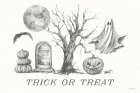 Spooky Halloween II Art Print