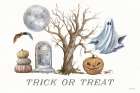 Spooky Halloween II Color Art Print