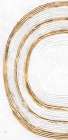 White on White gold lines Art Print