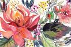Flame Floral Art Print