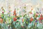 Row of Bright Flowers Art Print