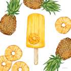 Fruity Popsicles II Art Print