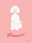 Glamorous Poodle Art Print