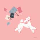 Poodle Shopping Spree Art Print