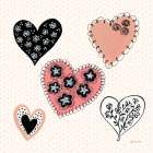 Floral Hearts Art Print
