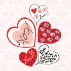 Love Hearts Art Print