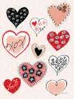 XOX Hearts Art Print