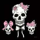 Coquette Skulls Art Print