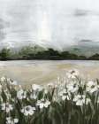 Wildflowers Among the Landscape Light Art Print