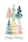Happy Holiday Trees Art Print
