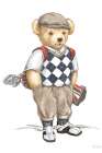 Teddy Bear Golf Art Print