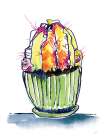 Colorful Cactus II Kitchen Print