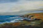 Golden Cliff Art Print