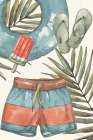 Vintage Summer III Coastal Print