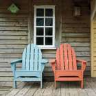 Porch Chairs Art Print