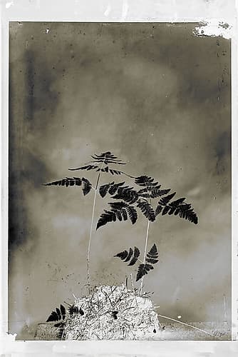 Glass Plate Botanical II Photography Print