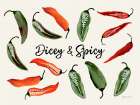 Dicey and Spicy Art Print