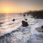 Sonoma Coast Sunset Square Art Print