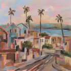 California Sunrise Street Art Print