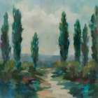 Majestic Poplars Art Print