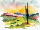 Desert Sunrise Art Print