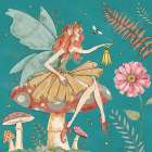 Garden Fairies Blue III Art Print
